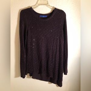 Women’s Asymmetric Sequins Sweater Size L